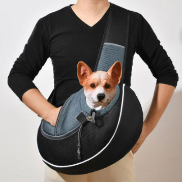 Crossbody Pet Carrier Bag - Portable Bag for Small Dogs & Cats