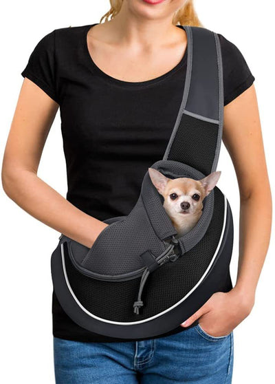 Crossbody Pet Carrier Bag - Portable Bag for Small Dogs & Cats