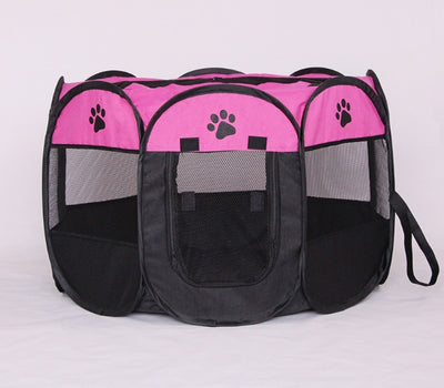 Folding Octagonal Pet Playpen - Portable Dog & Cat Kennel