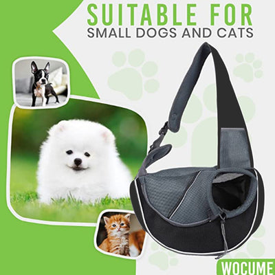 Crossbody Pet Carrier Bag - Portable Bag for Small Dogs & Cats