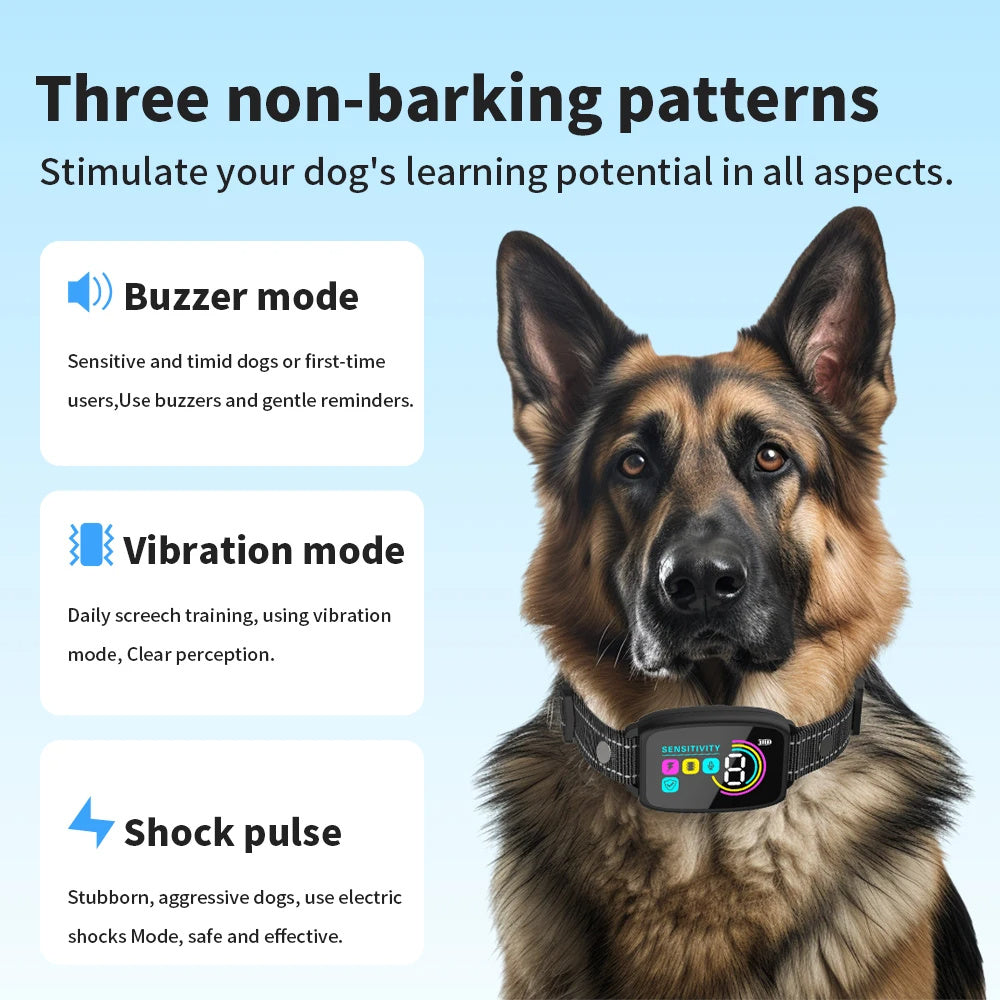 Smart Anti-Barking Dog Collar - Waterproof & Rechargeable