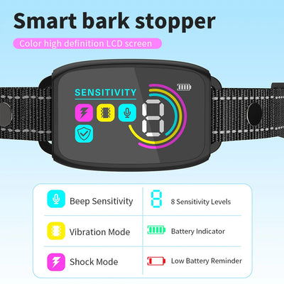 Smart Anti-Barking Dog Collar - Waterproof & Rechargeable