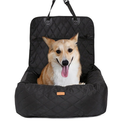 2-in-1 Pet Car Seat & Bed - Folding Travel Mattress