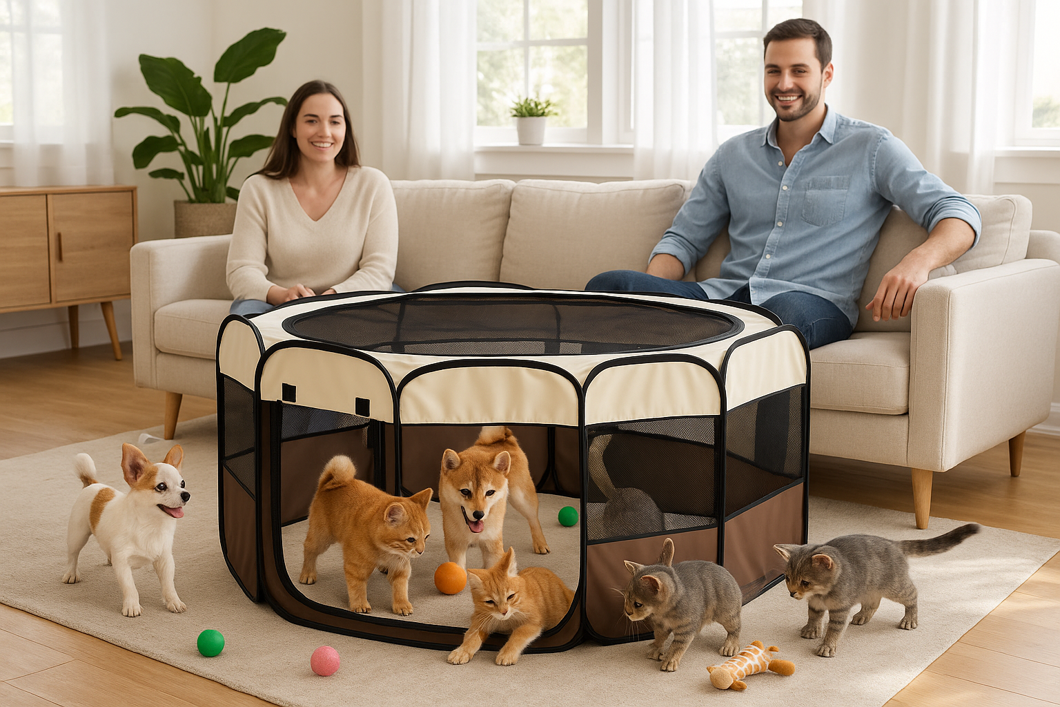Pet Playpen Scene